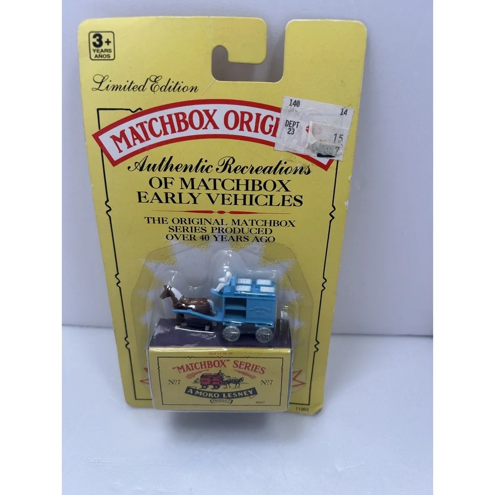 Matchbox Originals No. 7 Horse-Drawn Milk Float Moko Lesney Vintage Reproduction